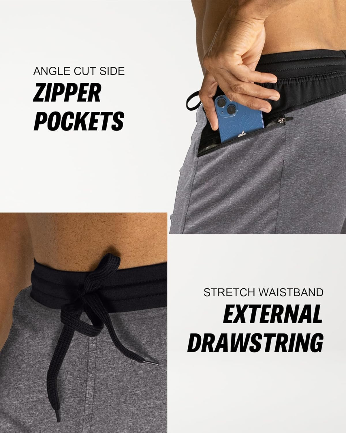 Hyperflex Mens Gym Shorts - 5", 7", & 9" Inseam Athletic Running Shorts - Workouts, Yoga, & Cross Training